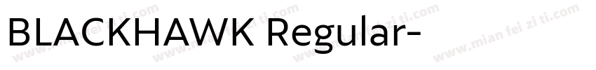BLACKHAWK Regular字体转换